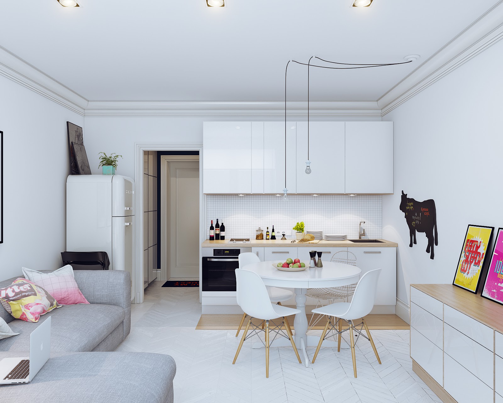 Дизайн маленькой квартиры (+80 фото)
