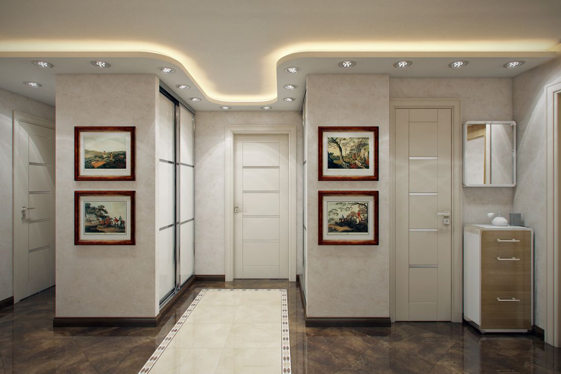Все помещения соединяет светлое и функциональное пространство, это прихожая-коридор.