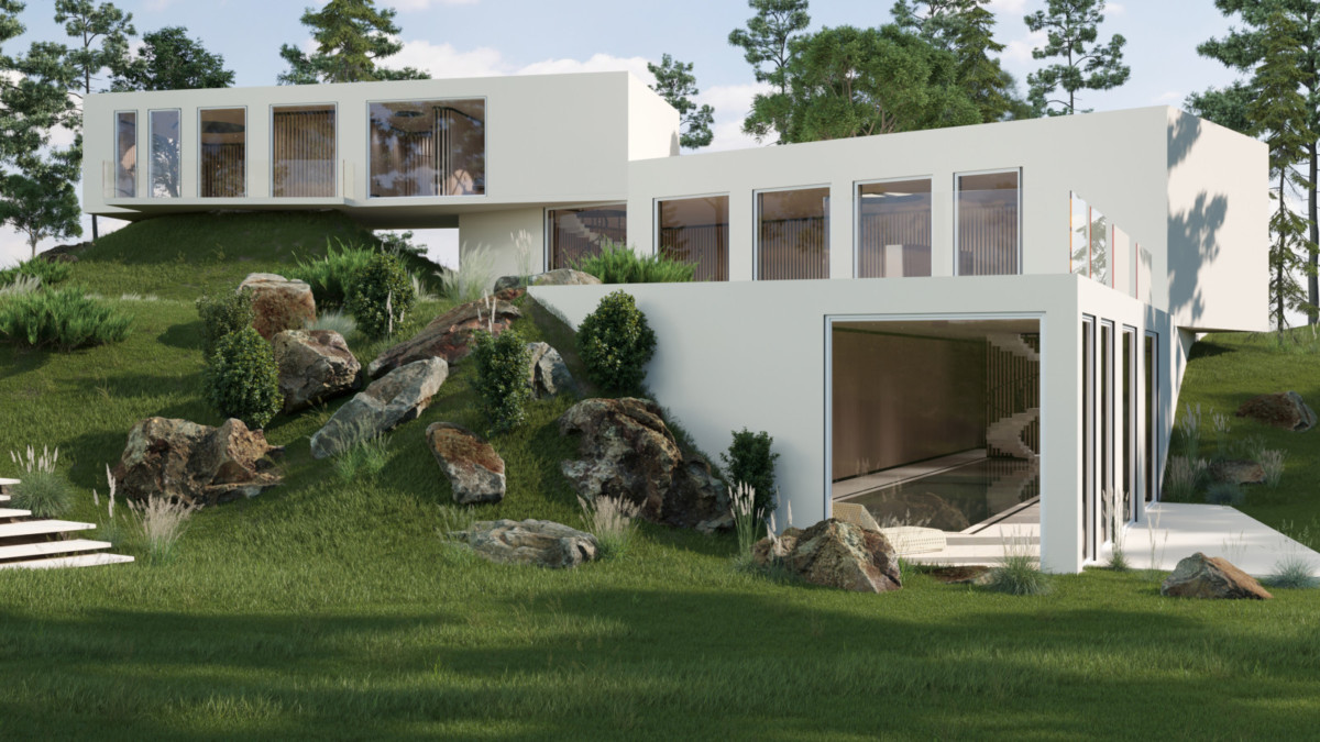Дом в современно-минималистичном стиле от Дизайн студии Юрия Зименко
